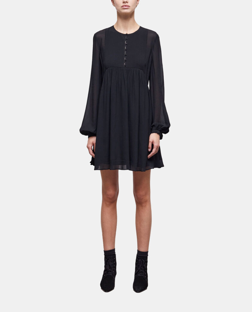 The Kooples FEMME BLACK robe courte noire