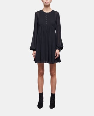 The Kooples FEMME BLACK robe courte noire