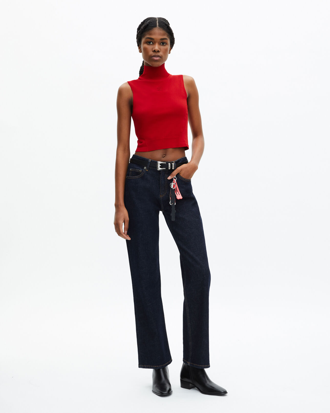 The Kooples WOMEN RED red knit top