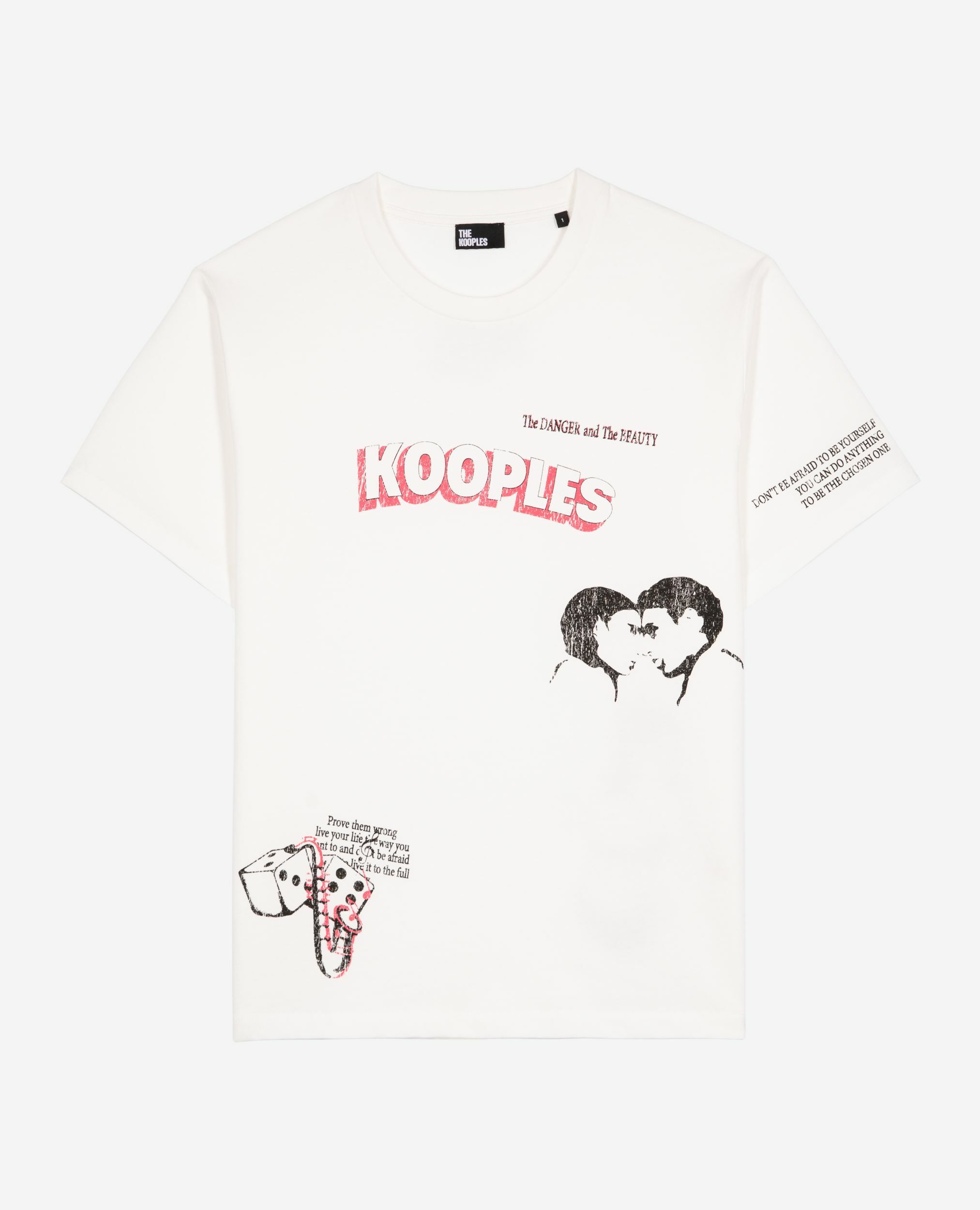 T-shirt avec sérigraphie blanc, WHITE, hi-res image number null