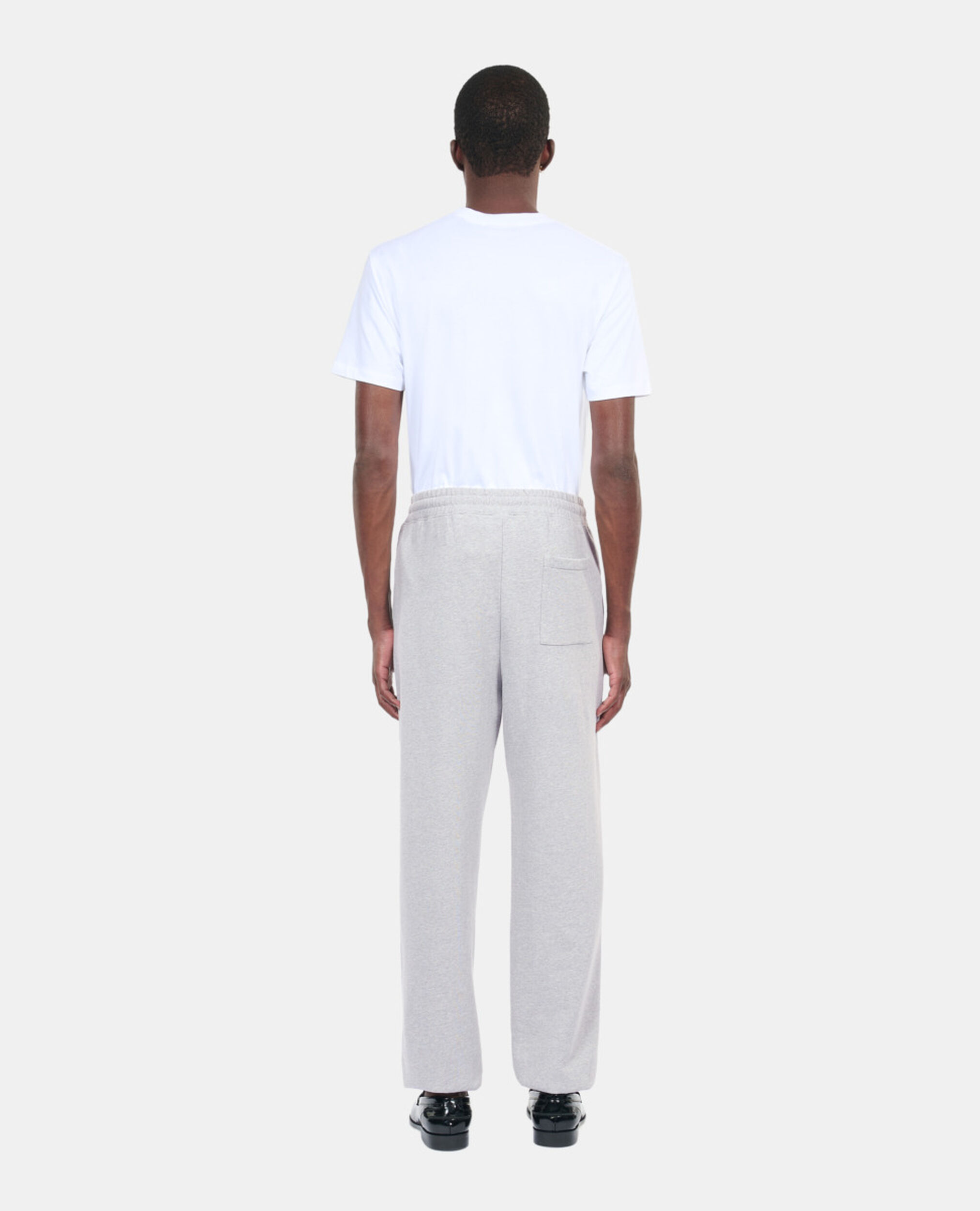Bas de jogging avec blason gris, GREY MELANGE, hi-res image number null