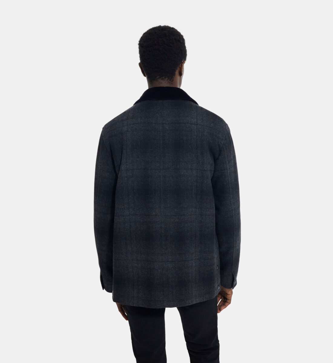 Gray checked jacket The Kooples UK