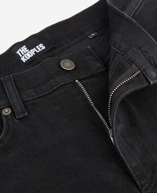 The Kooples WOMEN BLACK WASHED black slim jeans