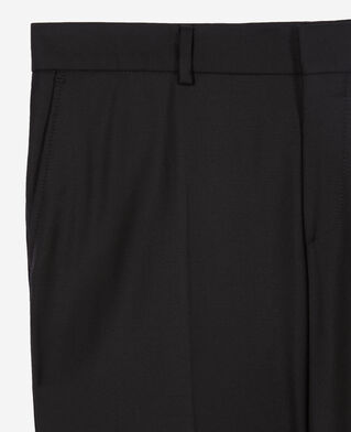 The Kooples HOMME BLACK pantalon de costume super 100's en laine noir