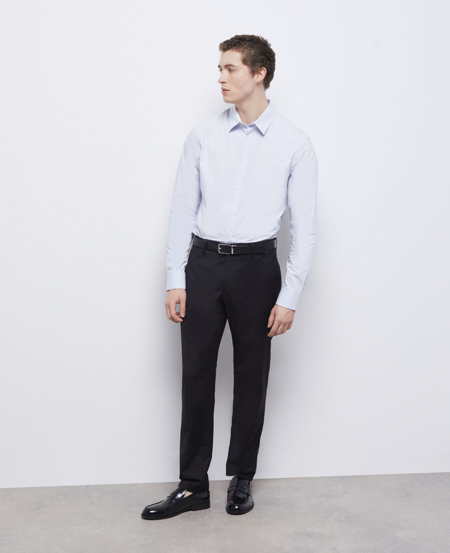 formal blue shirt