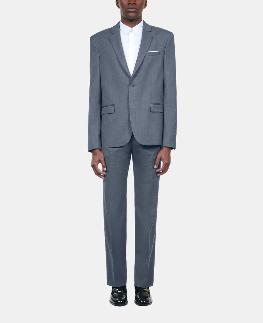 The Kooples MEN BLUE blue wool suit jacket