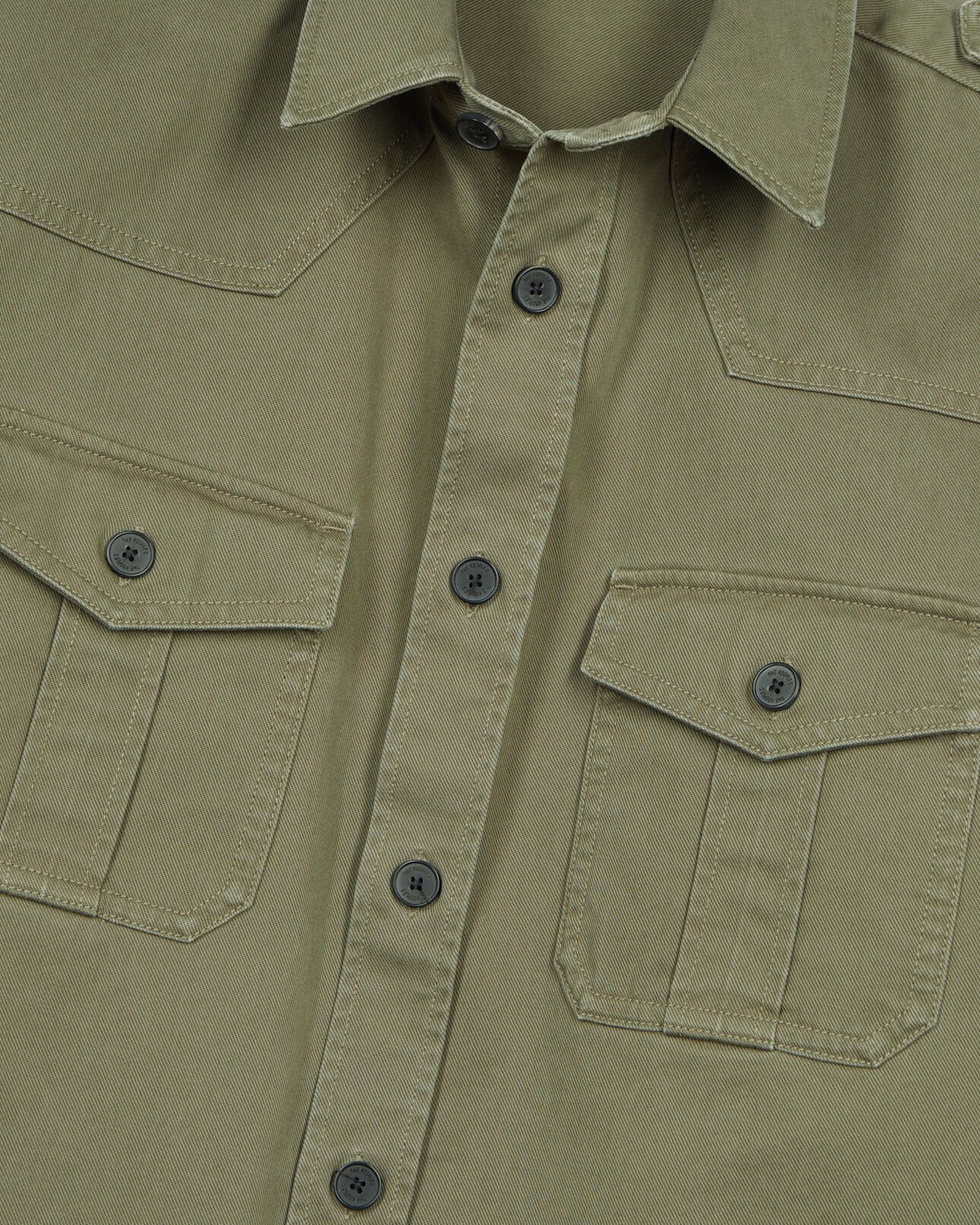 The Kooples HOMBRE OLIVE NIGHT camisa estilo oficial color caqui