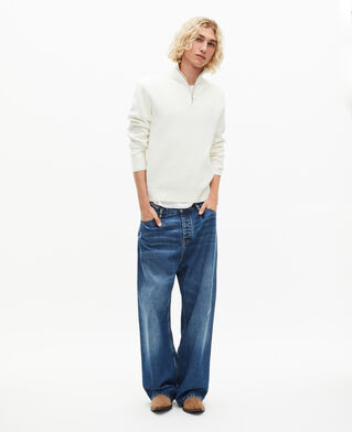 The Kooples HOMME ECRU pull col camionneur double face écru