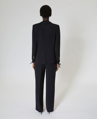 The Kooples WOMEN BLACK suit jacket with black lace band