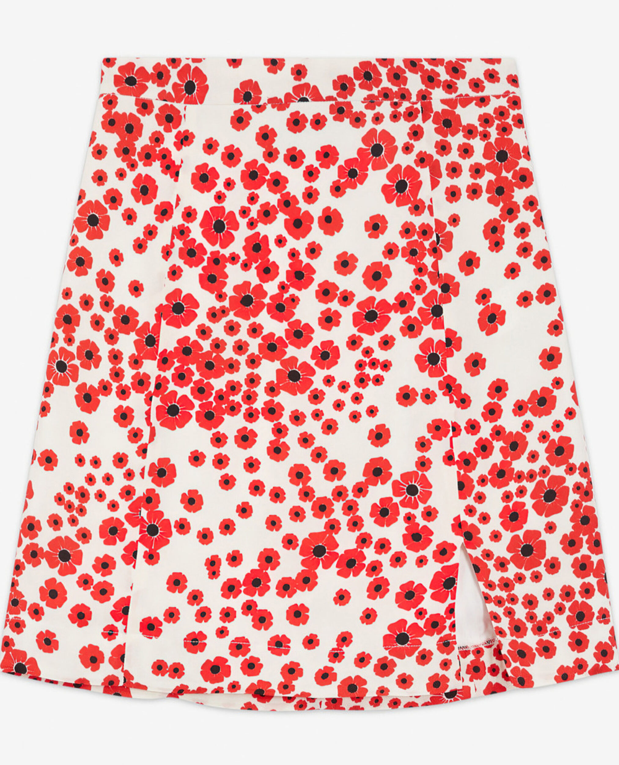 Falda corta estampado floral roja, RED / WHITE, hi-res image number null