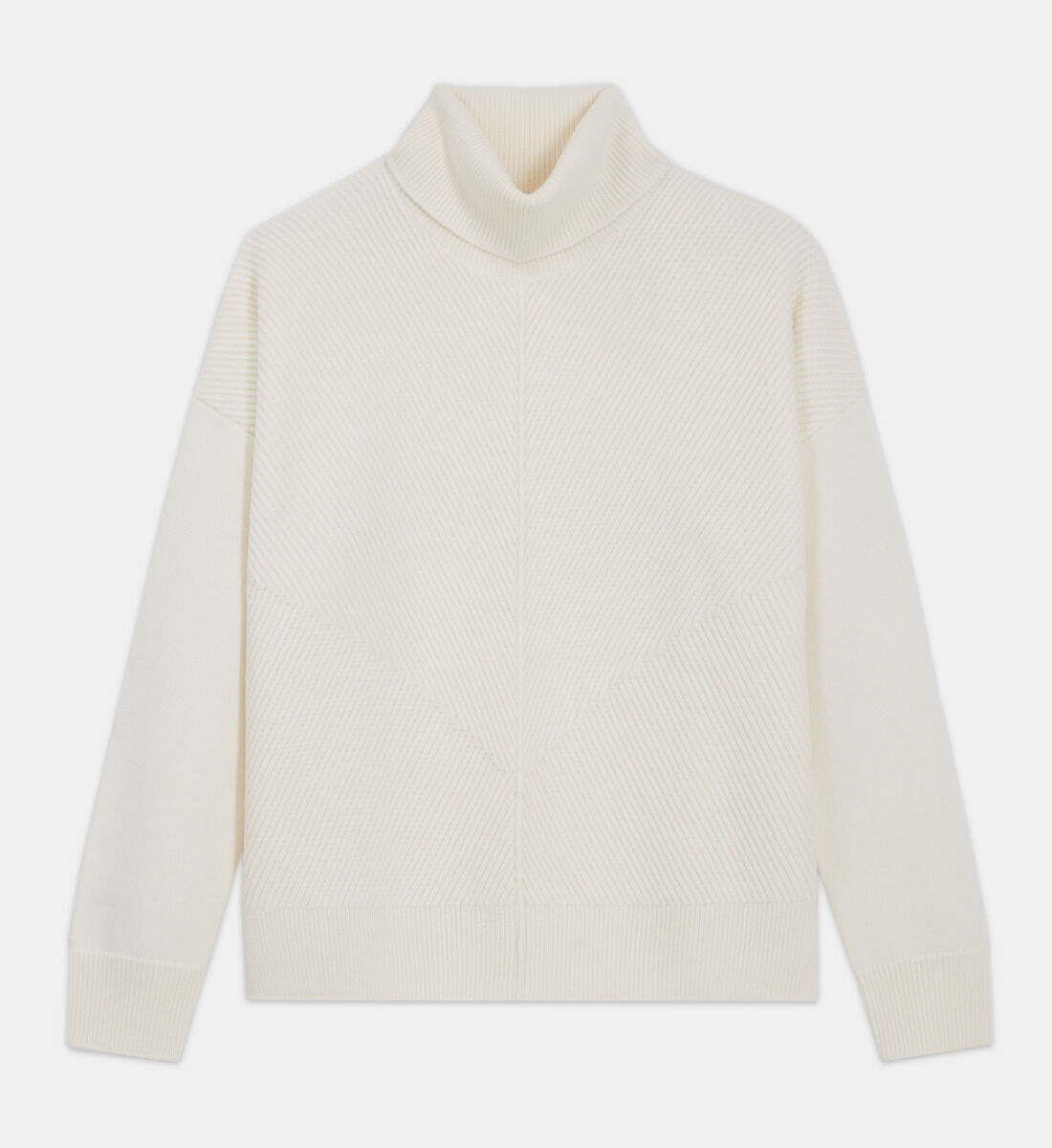 White wool sweater