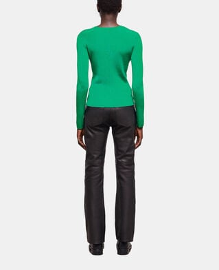 The Kooples FEMME GREEN pull moulant vert
