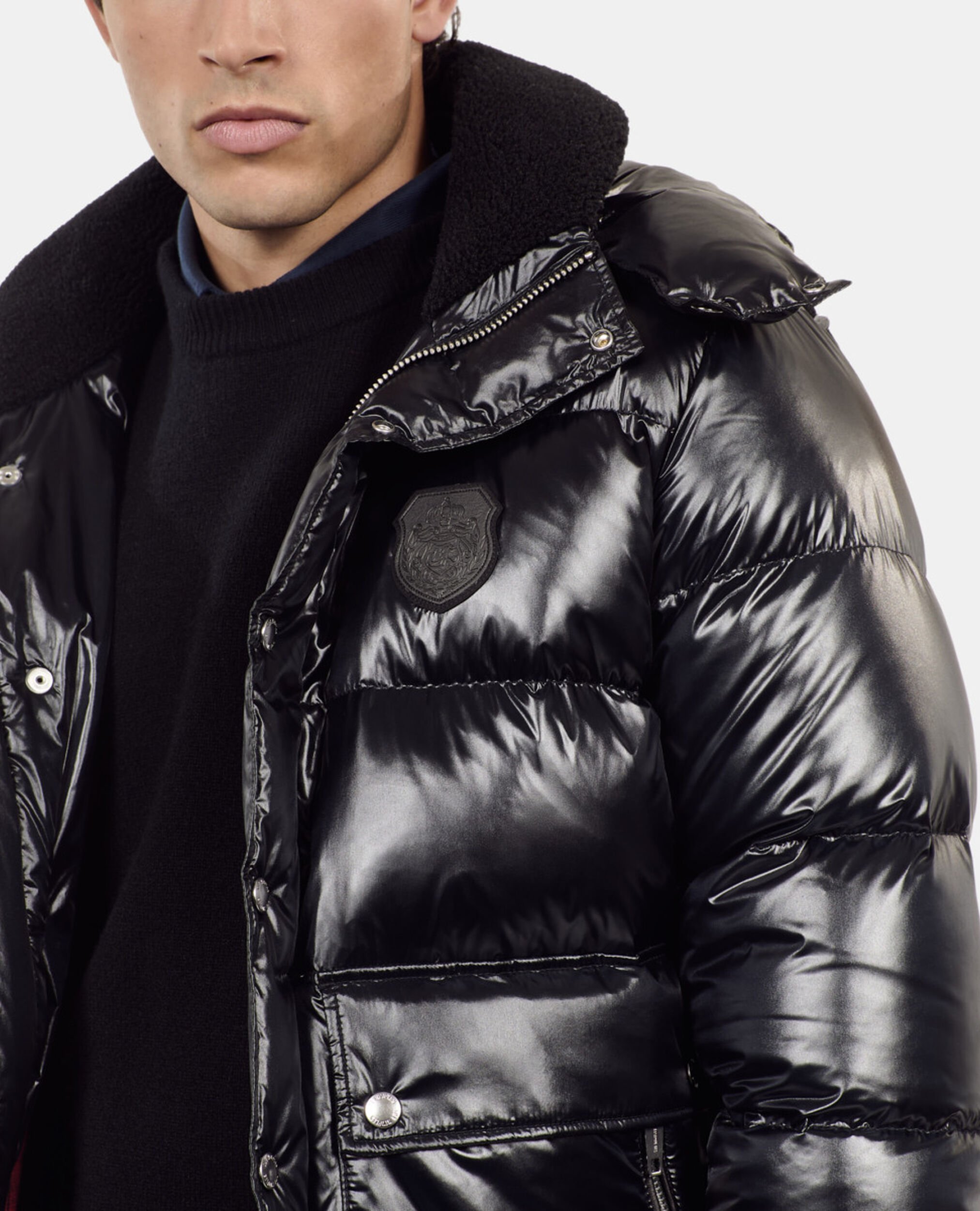 Black Blazon down jacket, BLACK, hi-res image number null