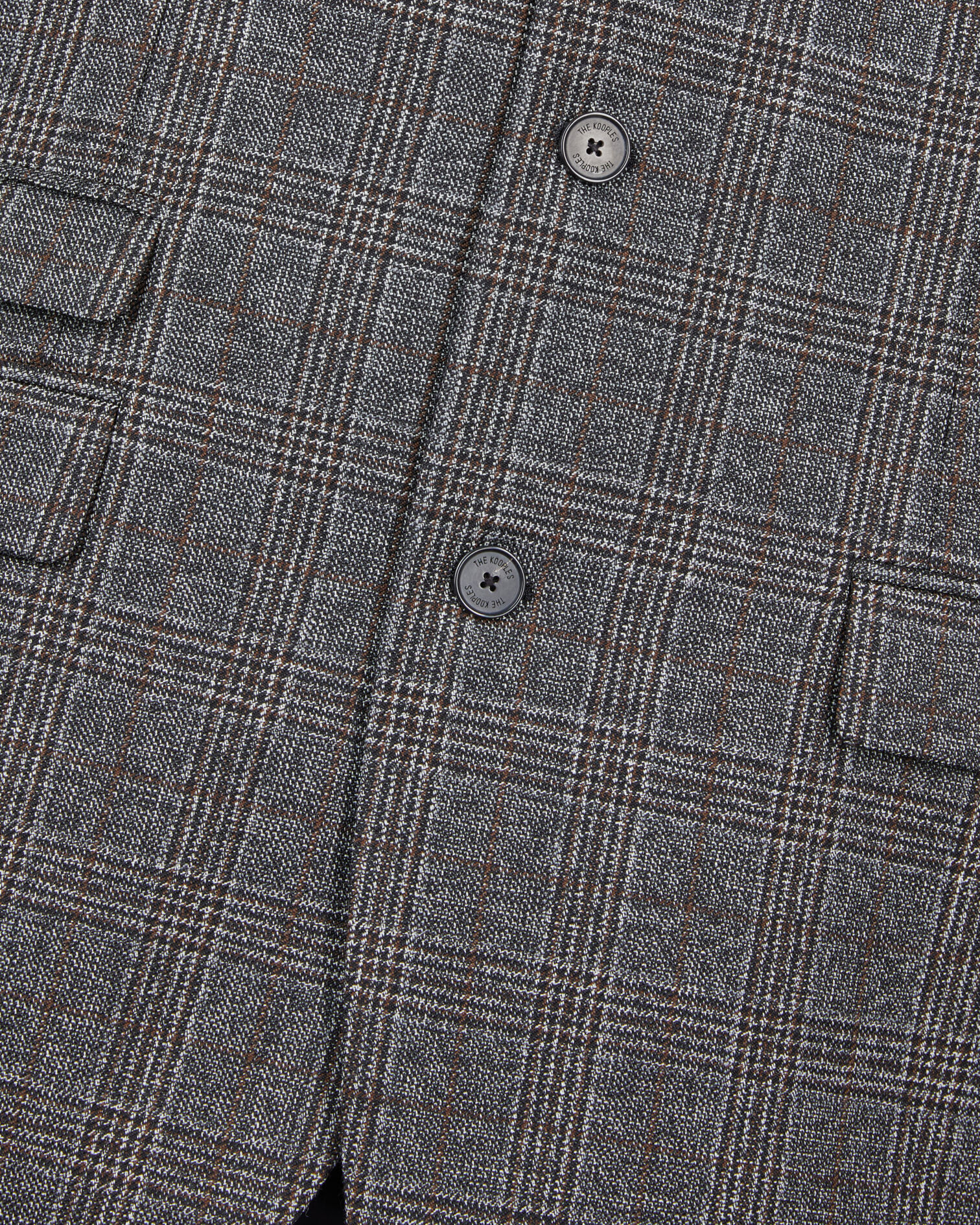 Blazer en laine Prince de Galles, BROWN / BLACK, hi-res image number null