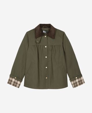 The Kooples WOMEN KAKI khaki cotton jacket