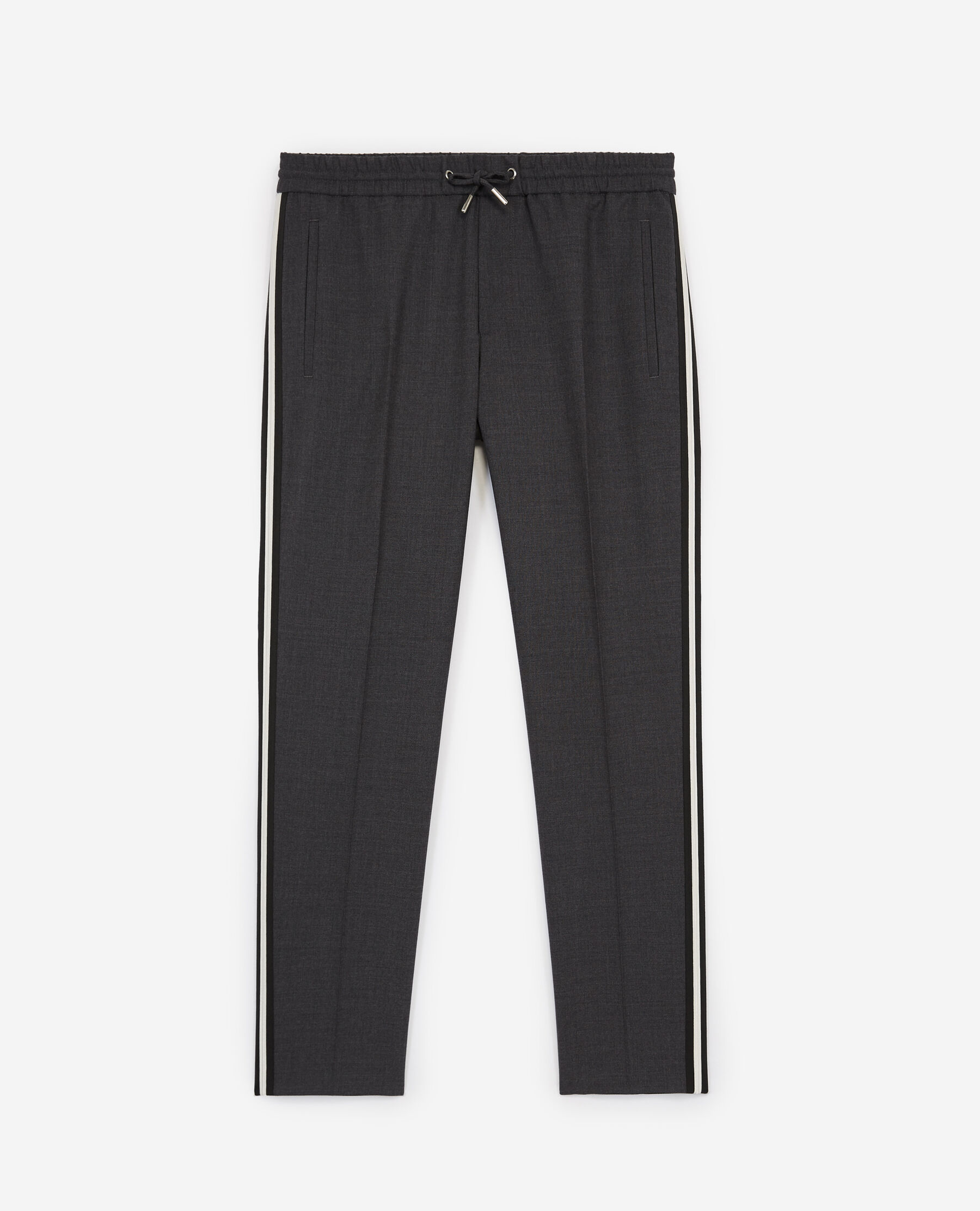 Pantalon gris bande blanche store