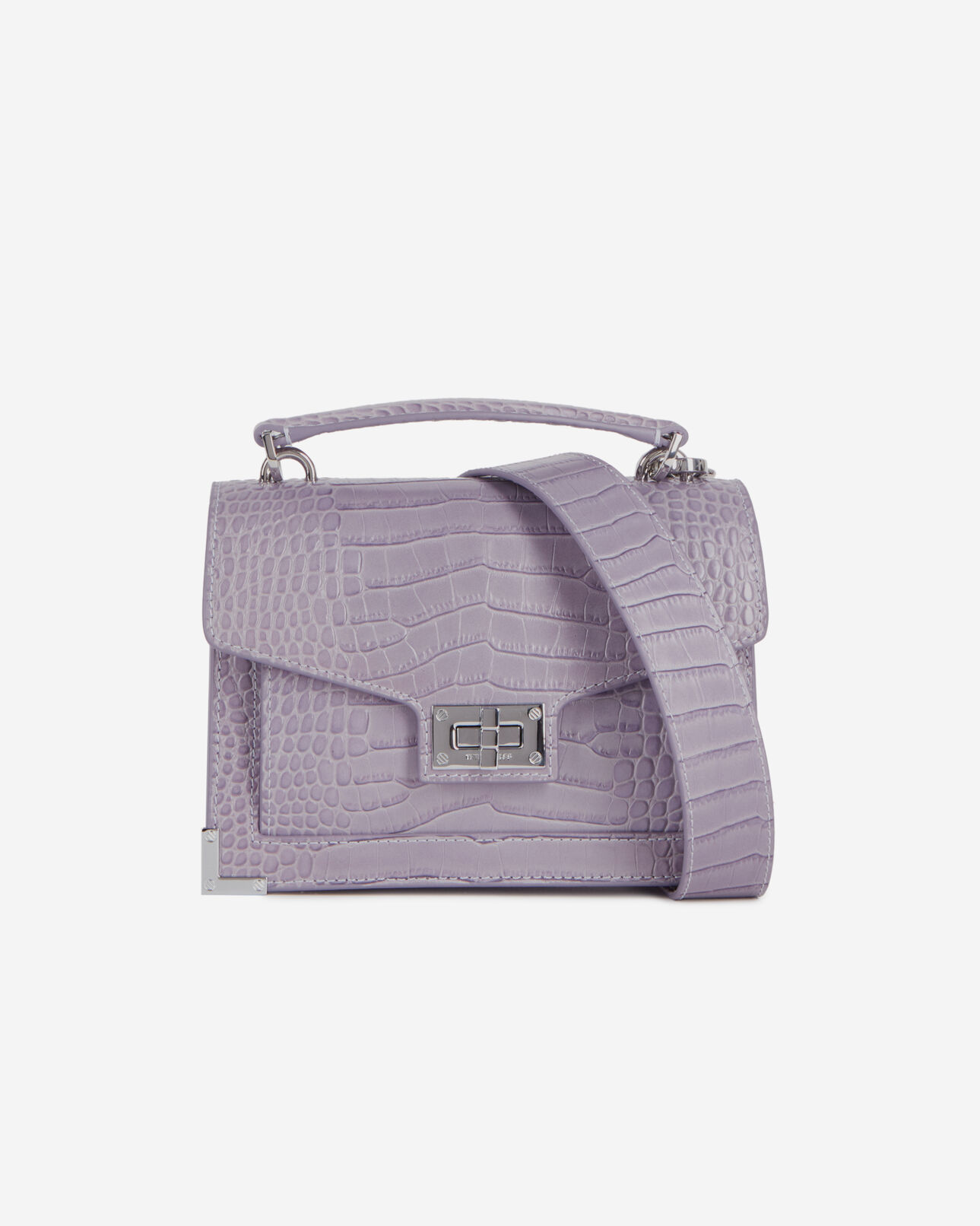 The Kooples FEMME LIGHT PURPLE sac emily small en cuir violet