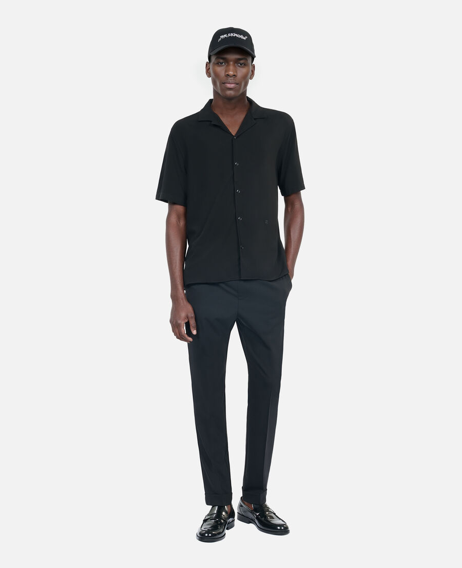 The Kooples MEN BLACK black short-sleeved shirt