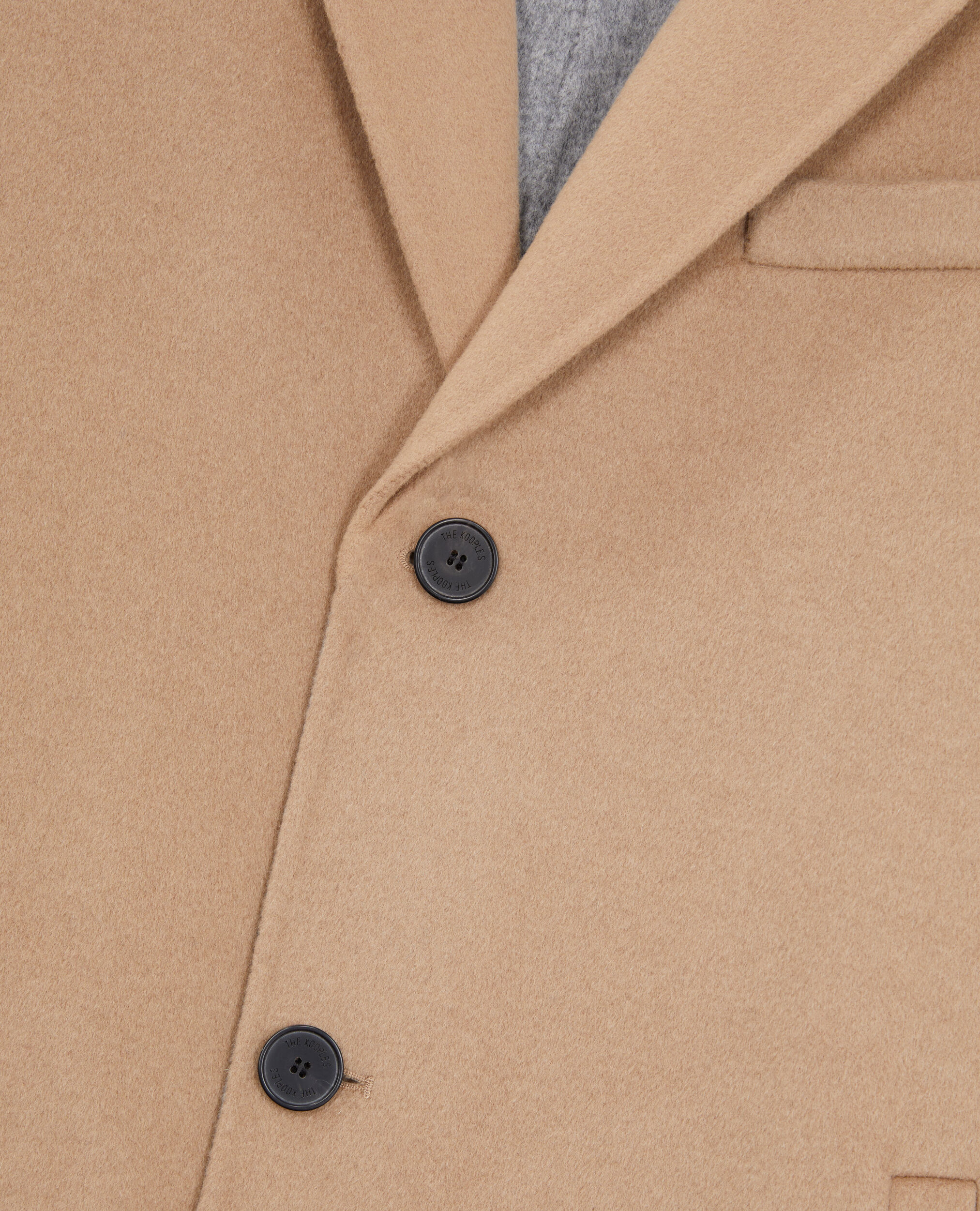 Wool blend coat beige best sale