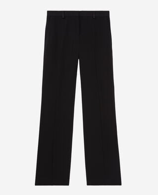 The Kooples WOMEN BLACK black crepe suit trousers