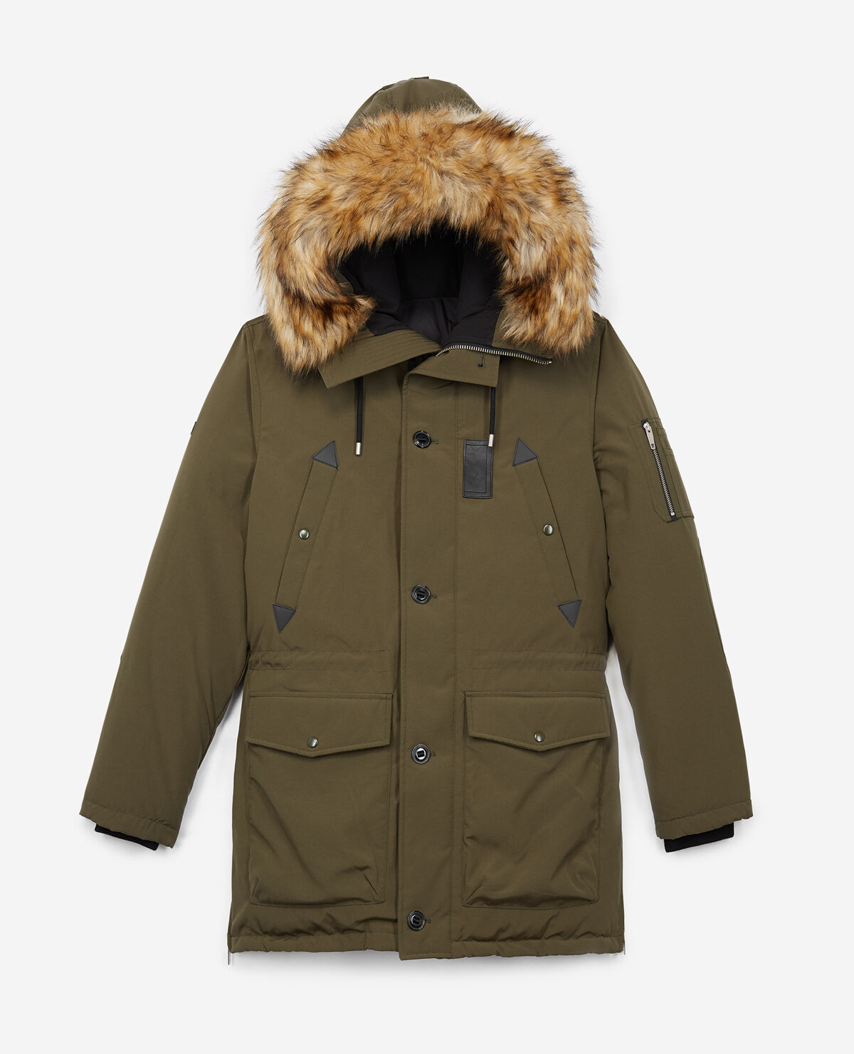 Oversized khaki parka