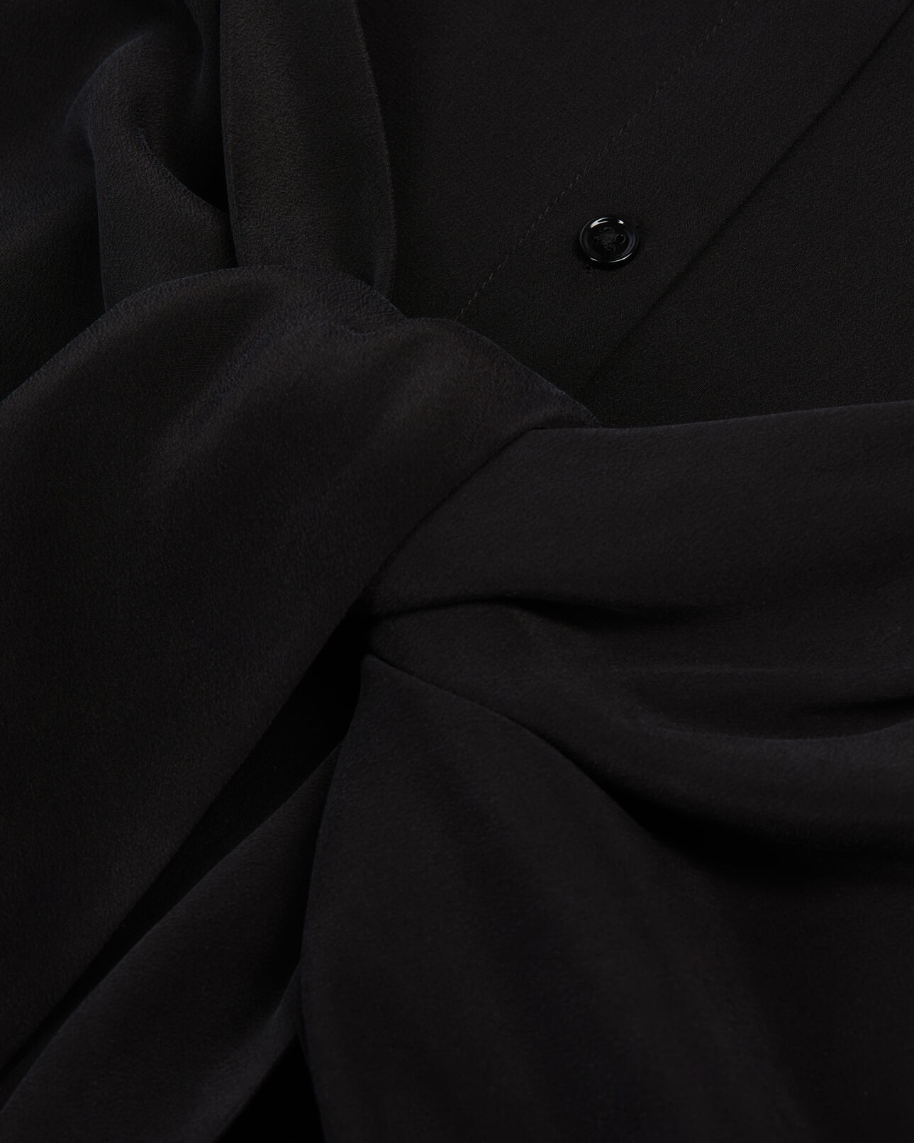 The Kooples WOMEN BLACK short black shirt dress with bow