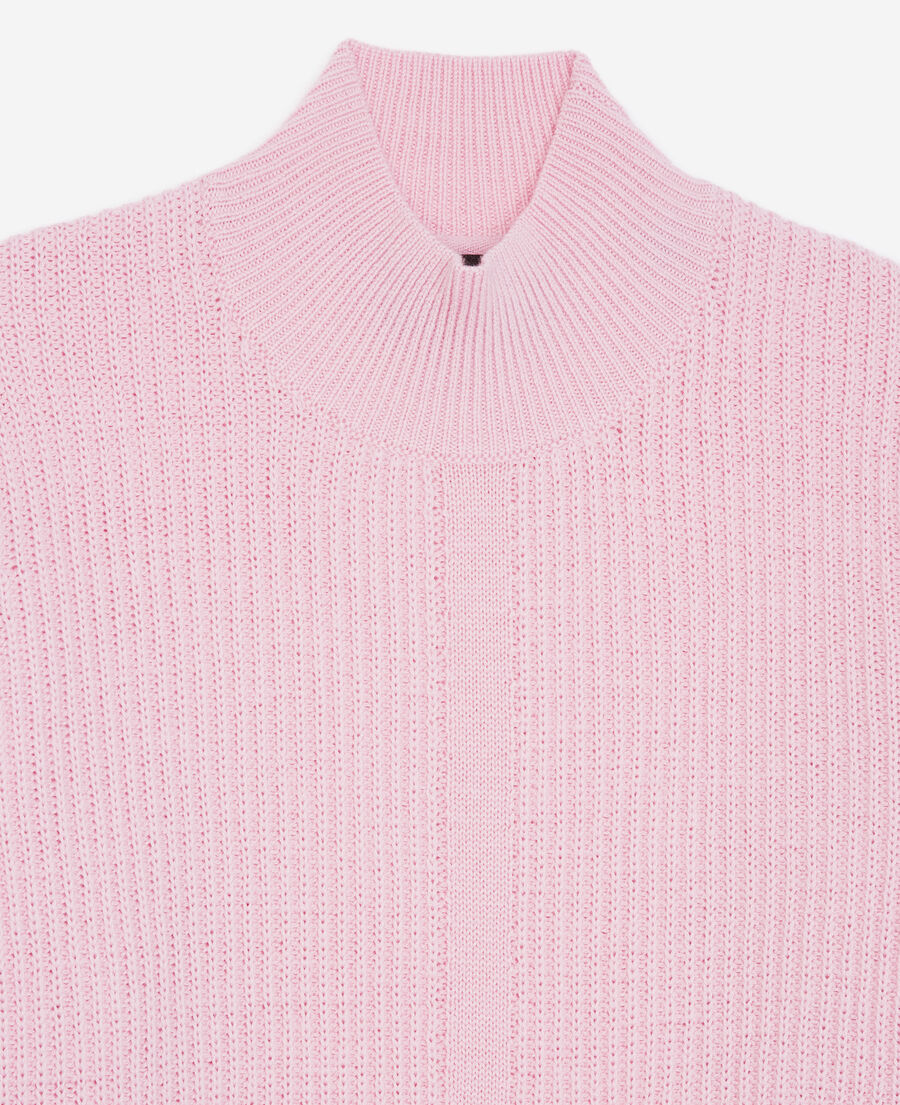 roomy light pink sweater in merino wool