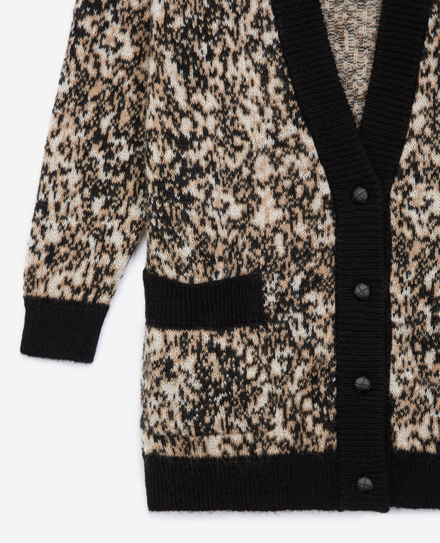 Leopard cardigan men discount