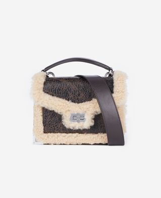 The Kooples WOMEN BROWN emily small brown leather bag