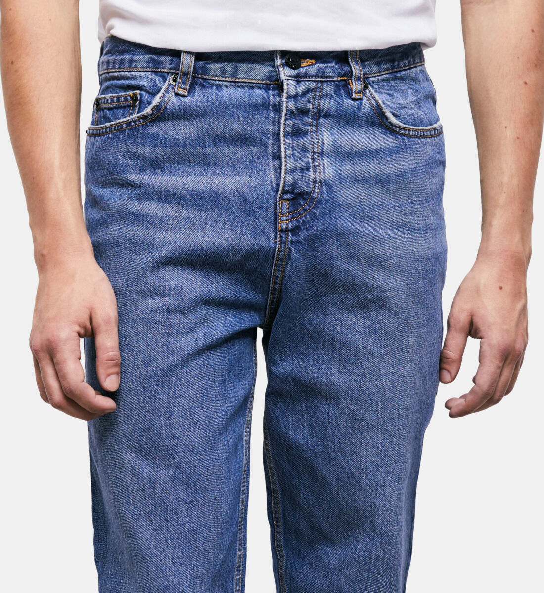 Blue straight cut jeans The Kooples Canada