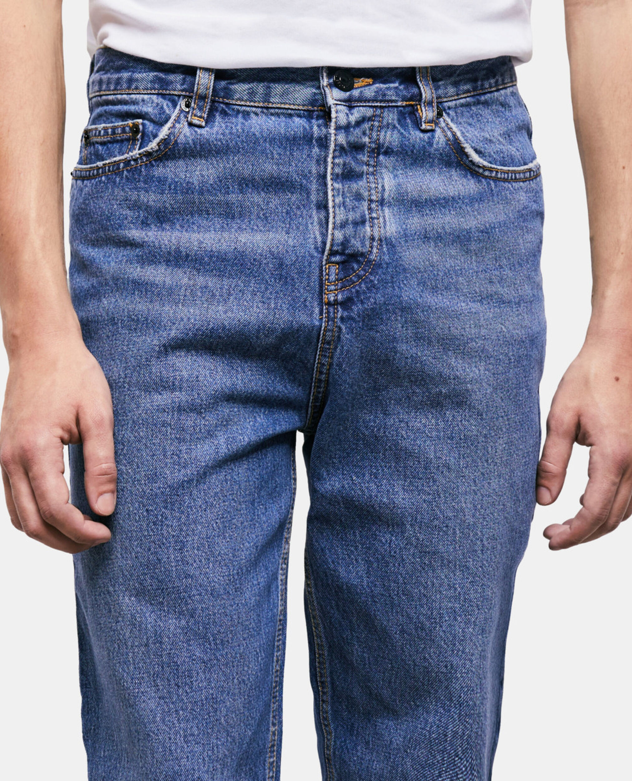 Vaqueros rectos azules, BLUE DENIM, hi-res image number null
