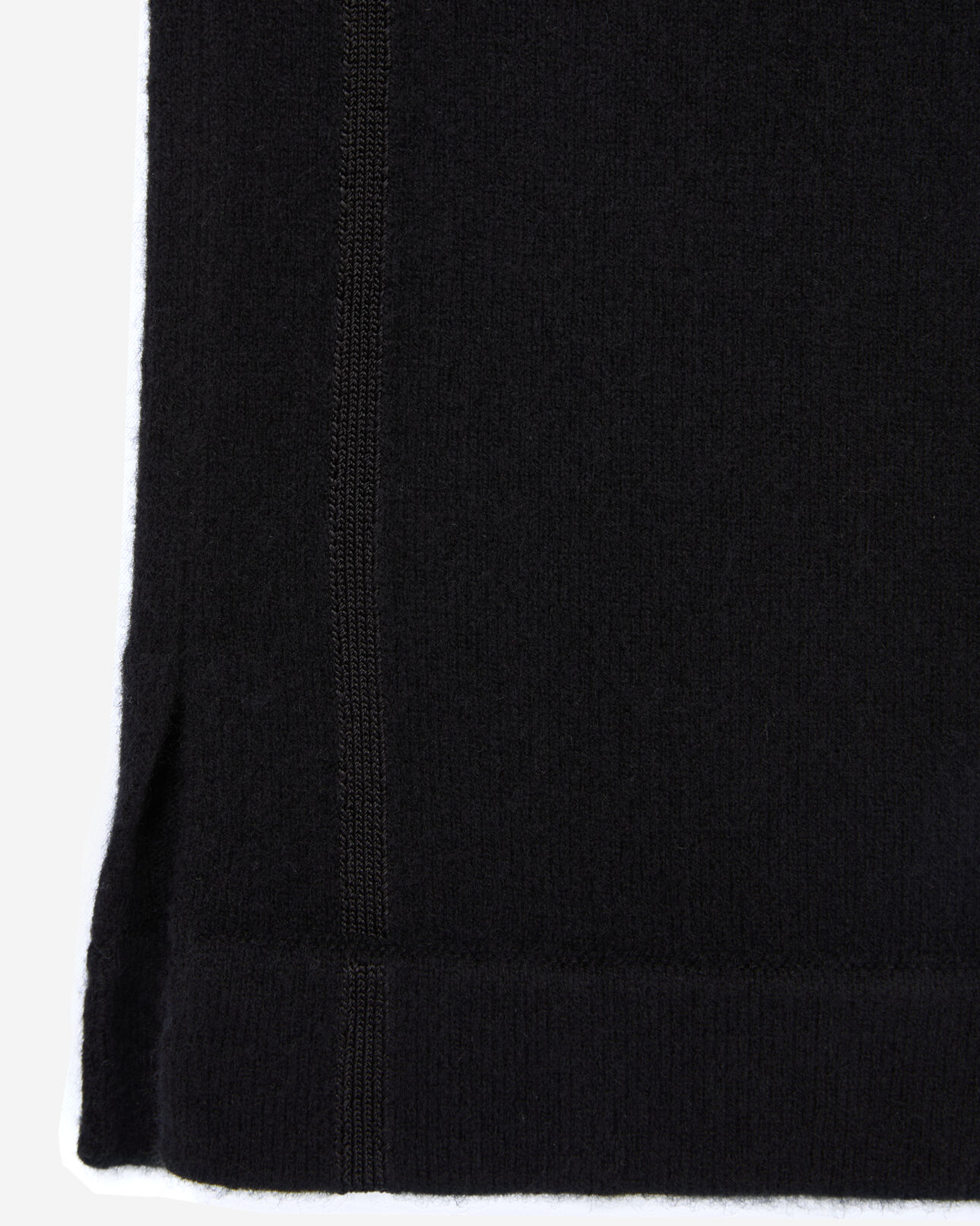 The Kooples WOMEN BLACK black wool and cashmere trousers