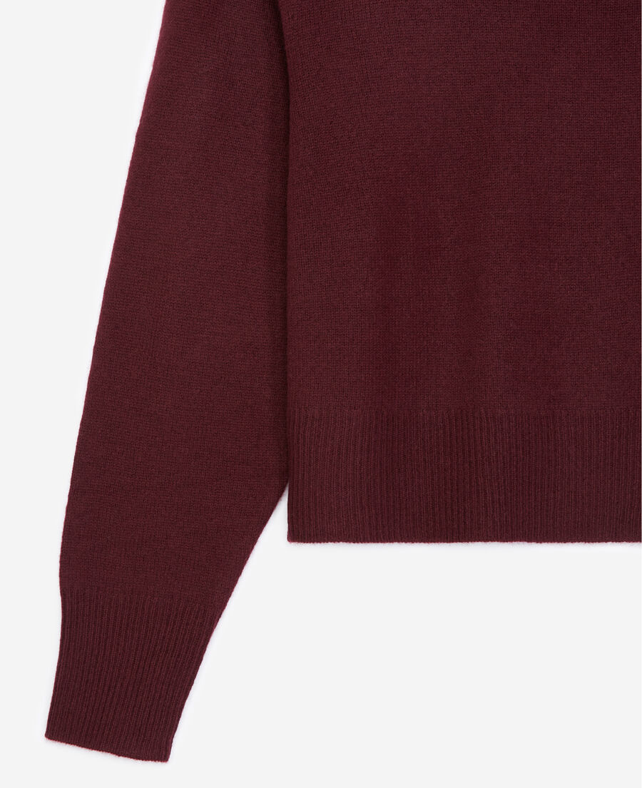 burgundy cashmere jumper