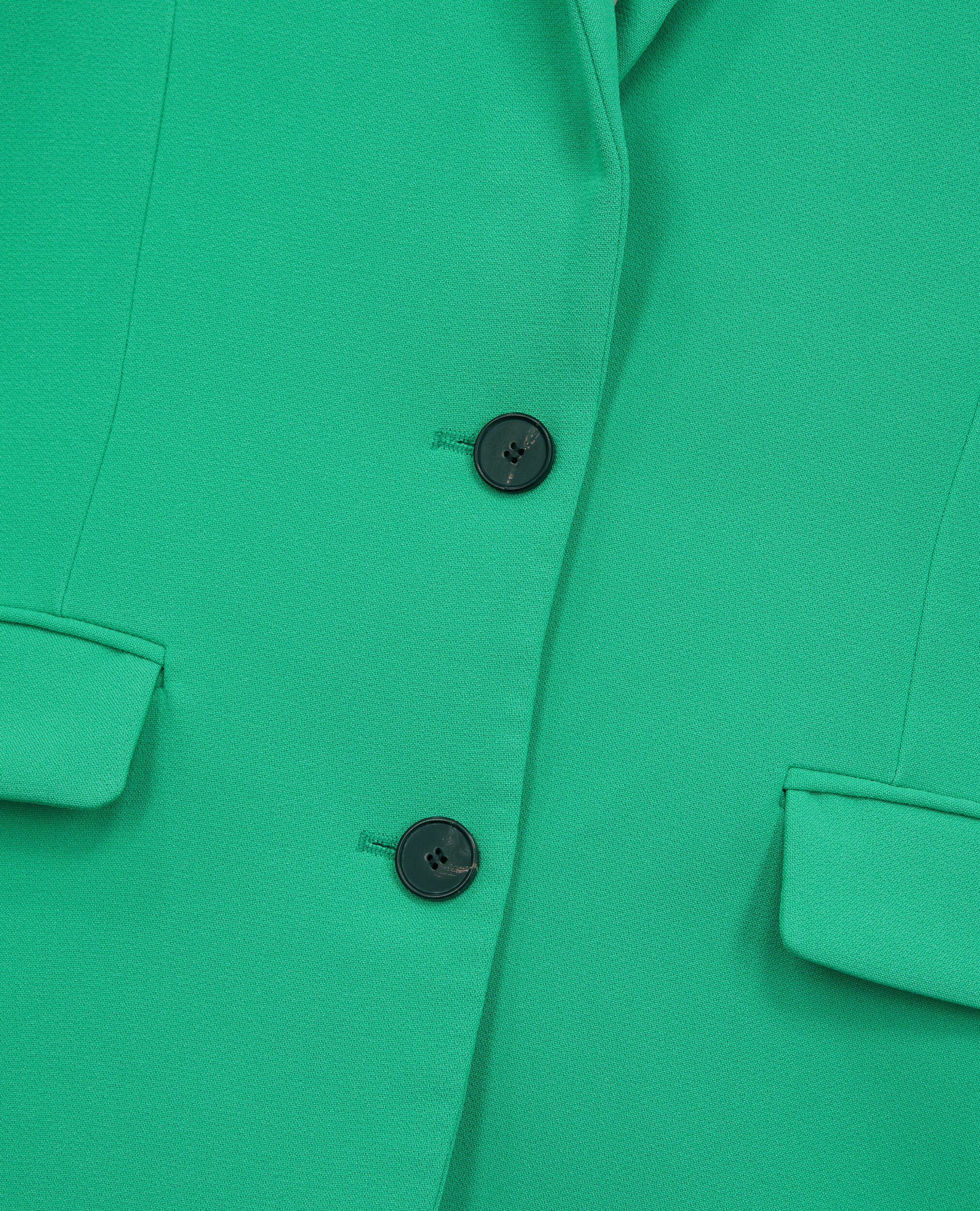 Veste tailleur verte en crêpe, GREEN, hi-res image number null