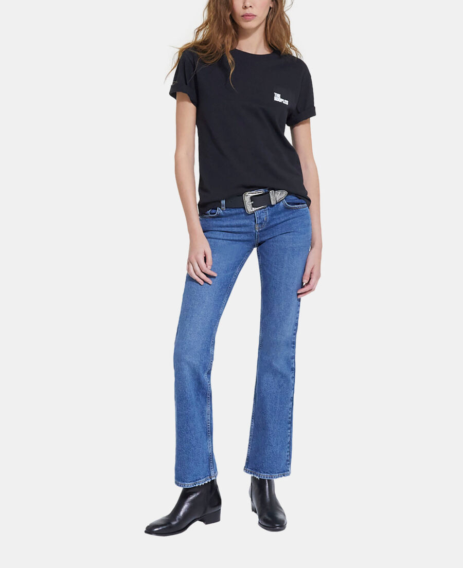 black cotton t-shirt