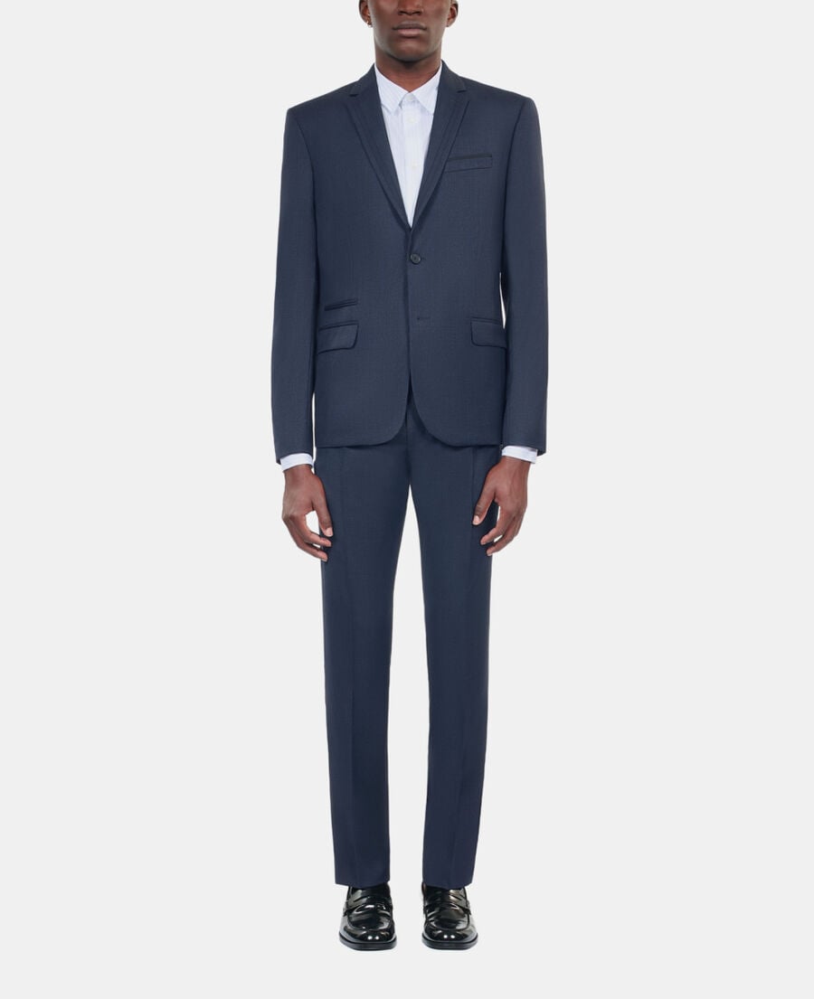 The Kooples H NAVY navy blue wool suit jacket