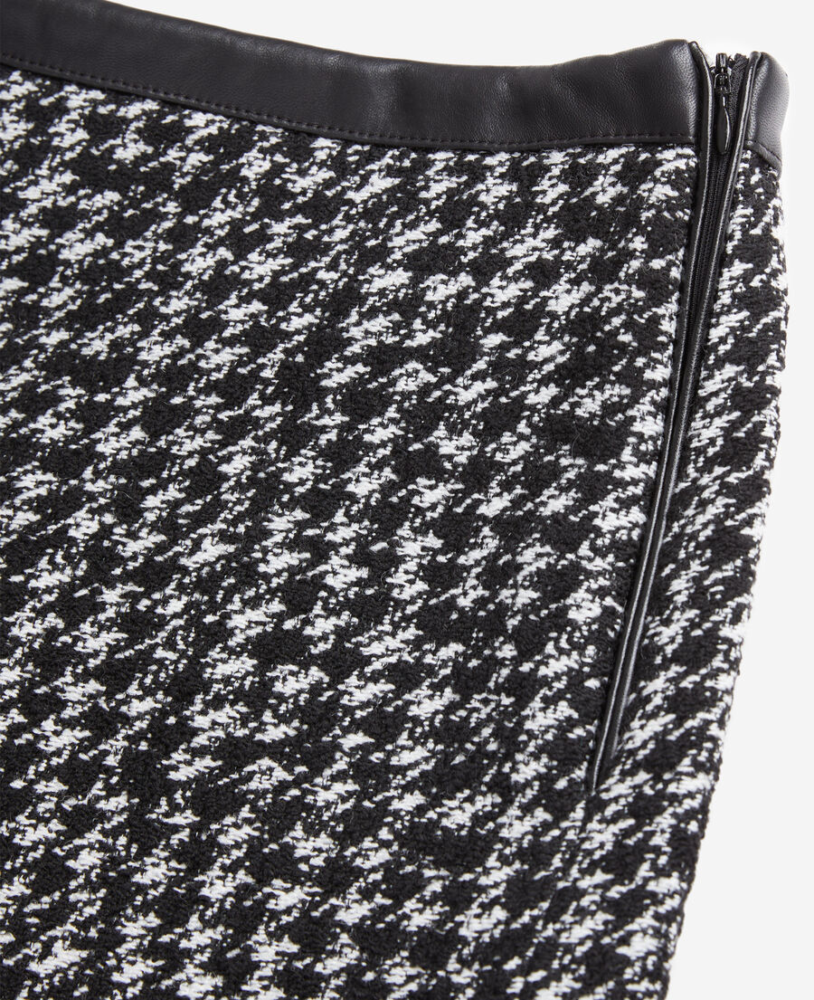 pantalón corto negro tweed