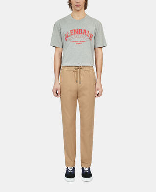 The Kooples HERREN CAMEL camelfarbene hose aus baumwolle