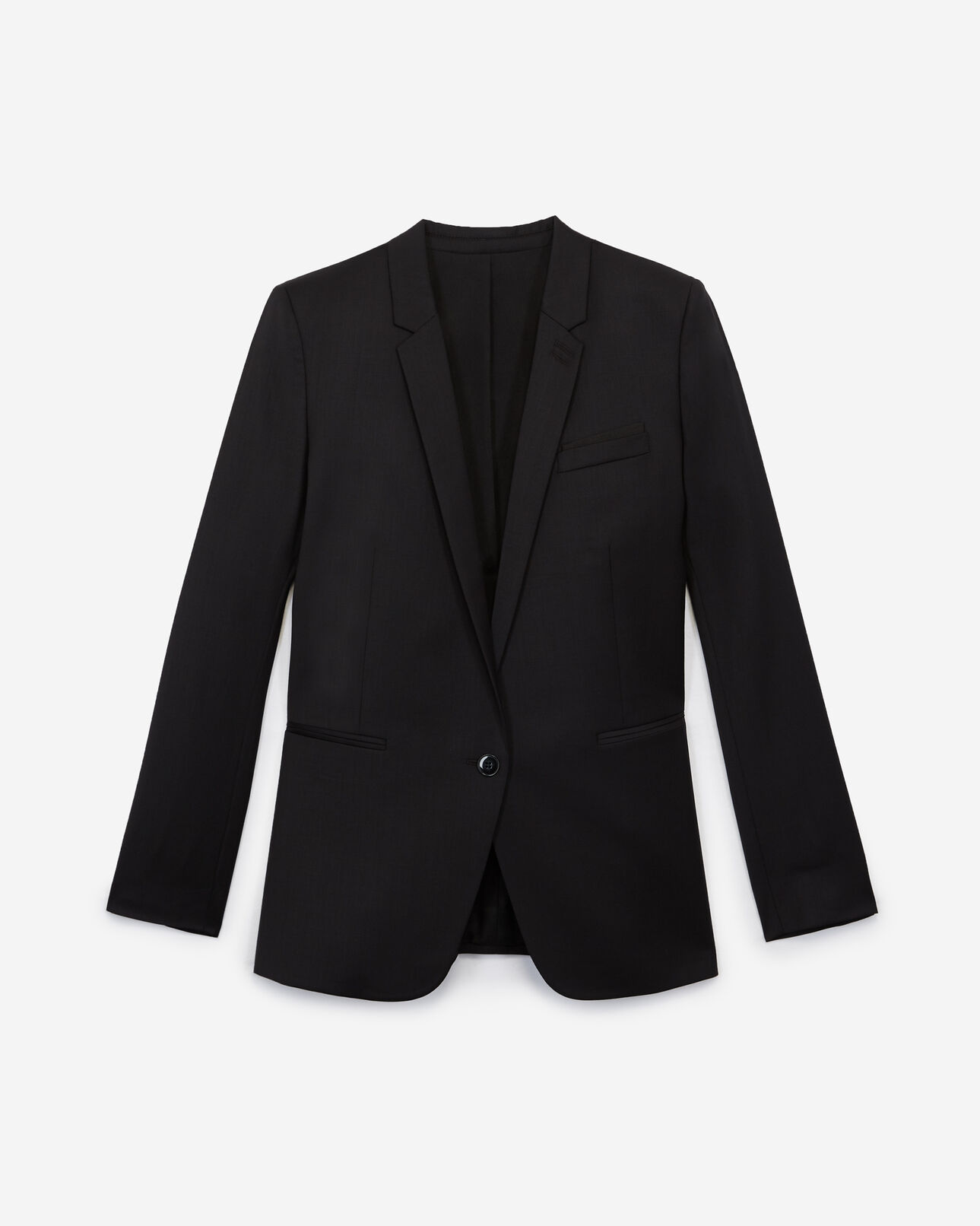 The Kooples WOMEN BLACK formal black jacket in wool