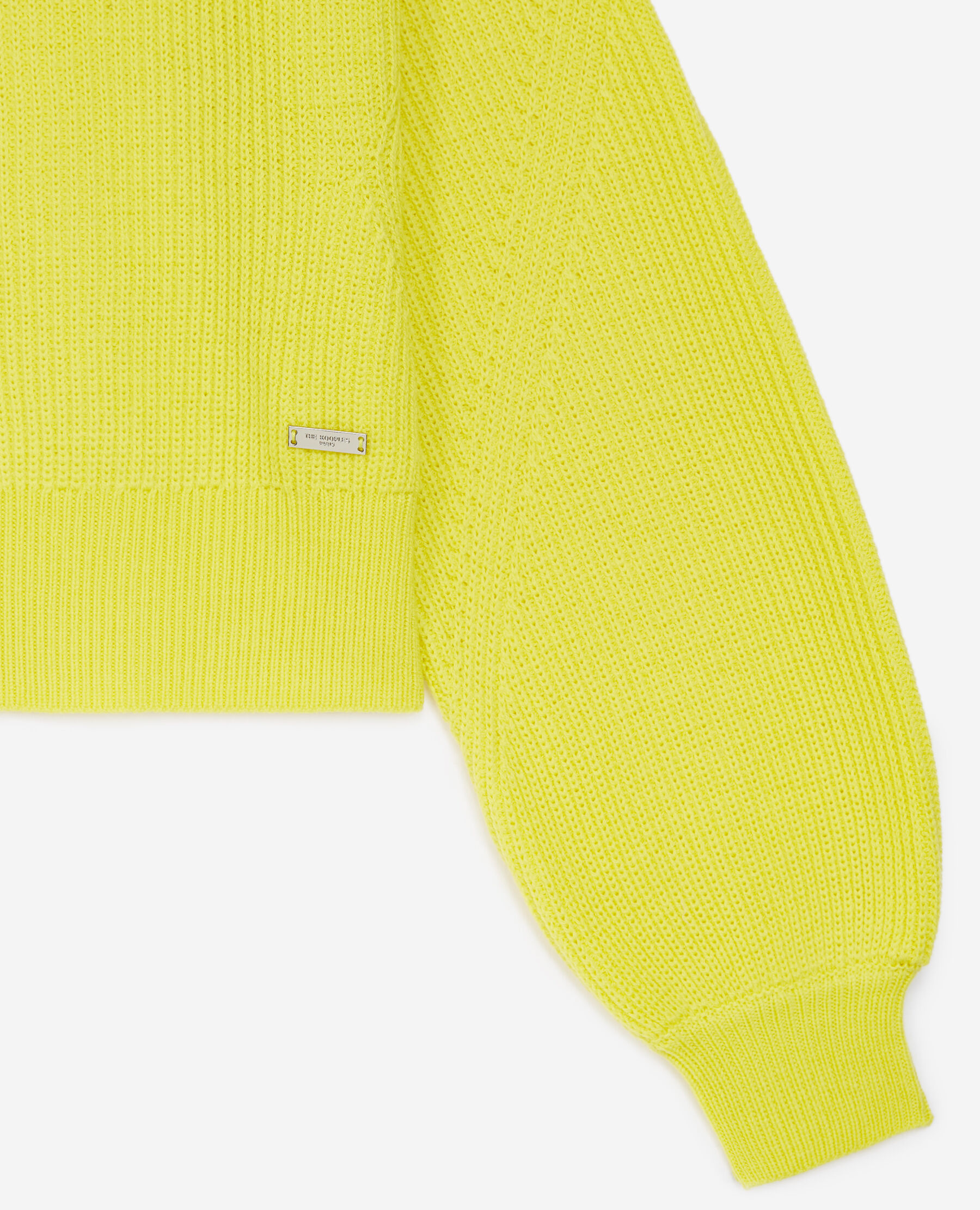 Yellow merino wool sweater top