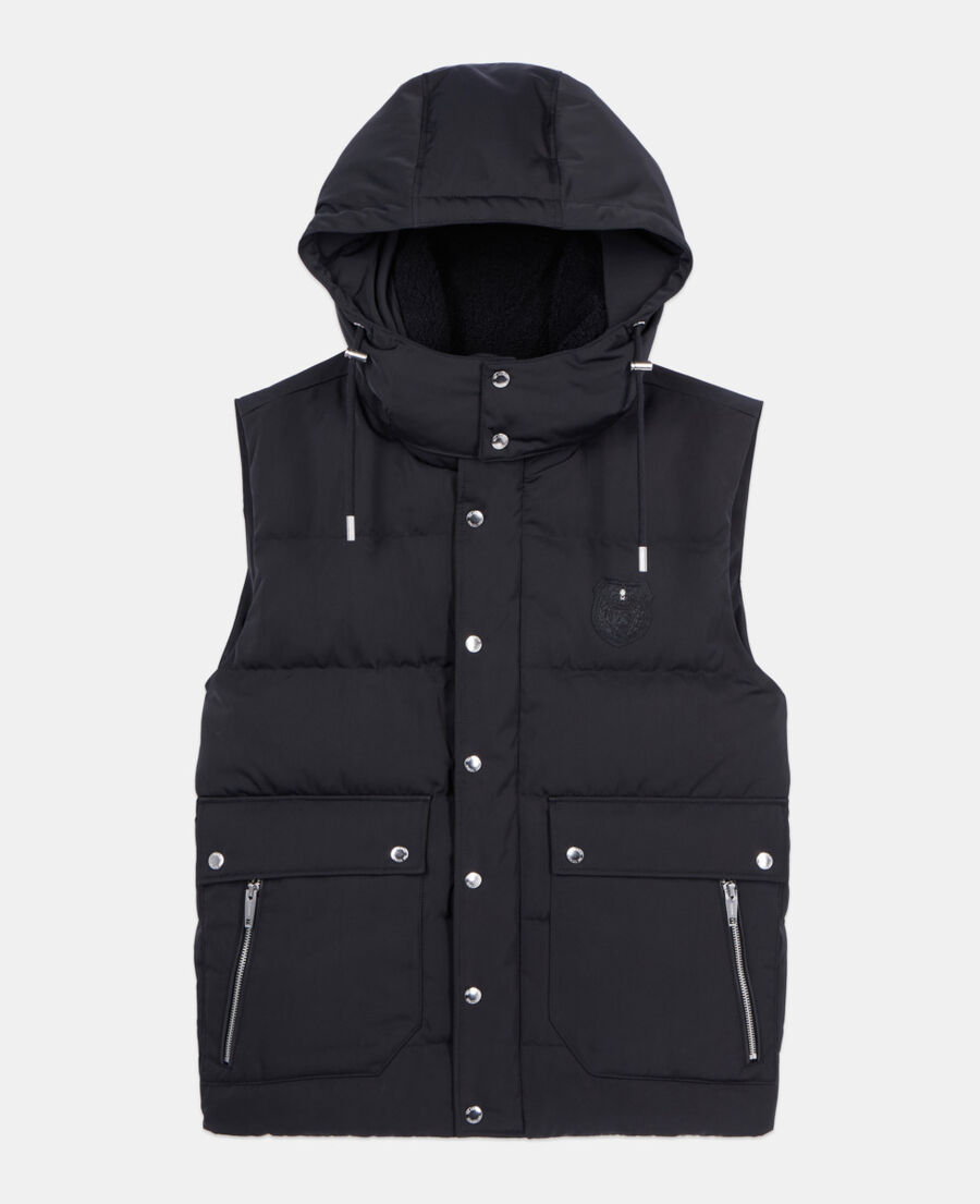The Kooples MEN BLACK black sleeveless down jacket