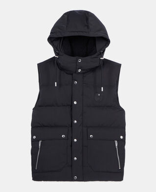 The Kooples MEN BLACK black sleeveless down jacket