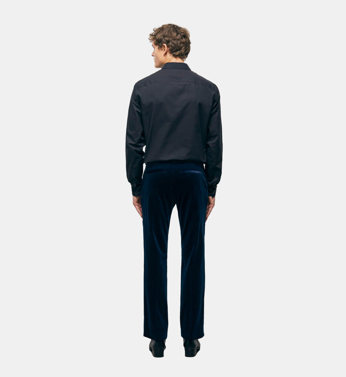 Blue velvet suit pants The Kooples