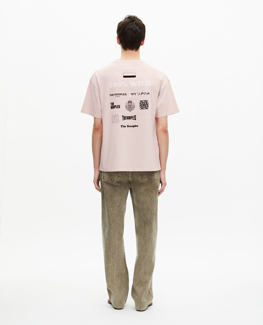 The Kooples HOMME LILA t-shirt à sérigraphie rose