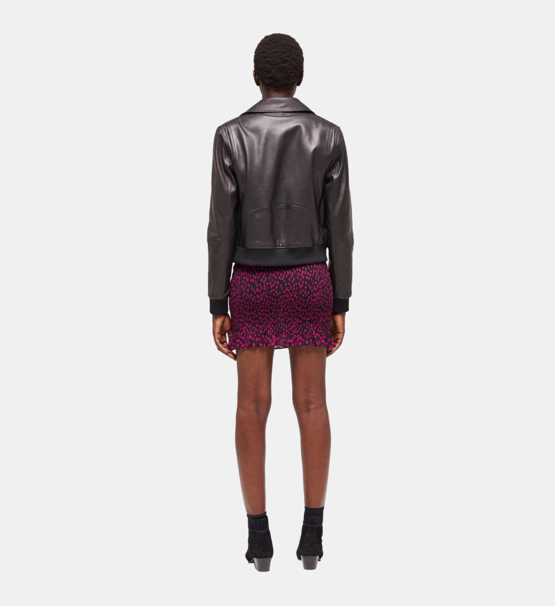 Kooples leather jacket womens online