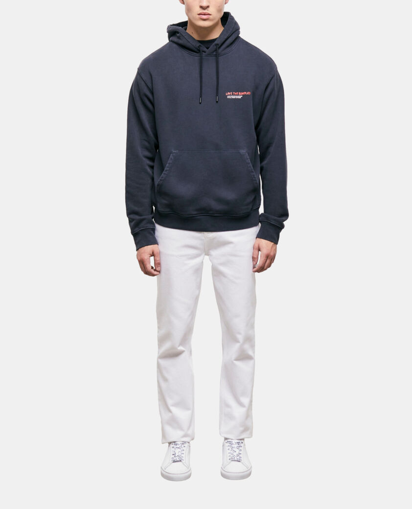 The Kooples HOMME BLACK WASHED sweatshirt love kooples noir