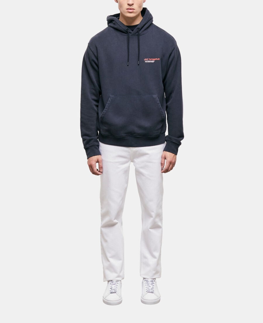 The Kooples HOMME BLACK WASHED sweatshirt love kooples noir