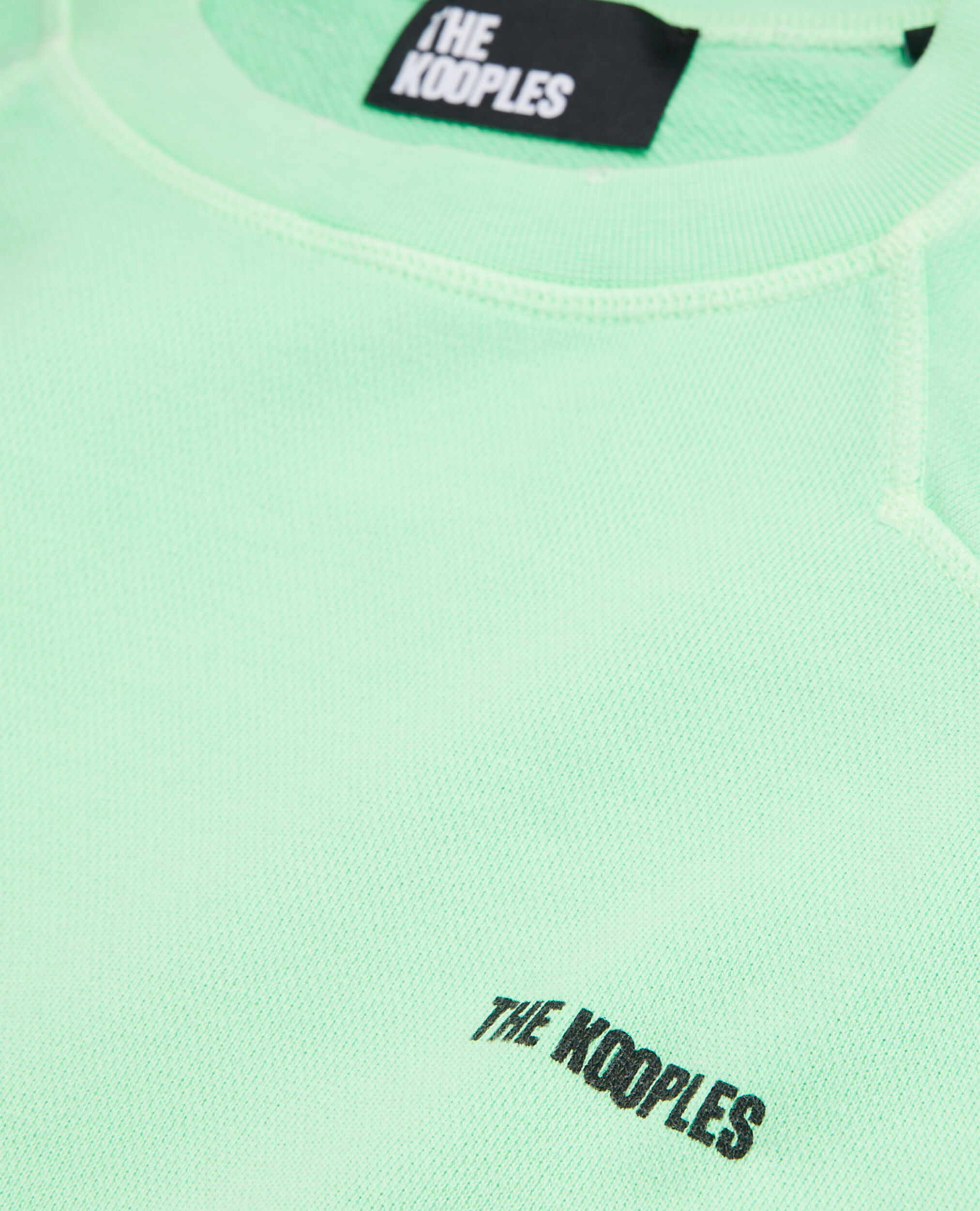Sweatshirt vert fluo avec logo, VERT FLUO, hi-res image number null