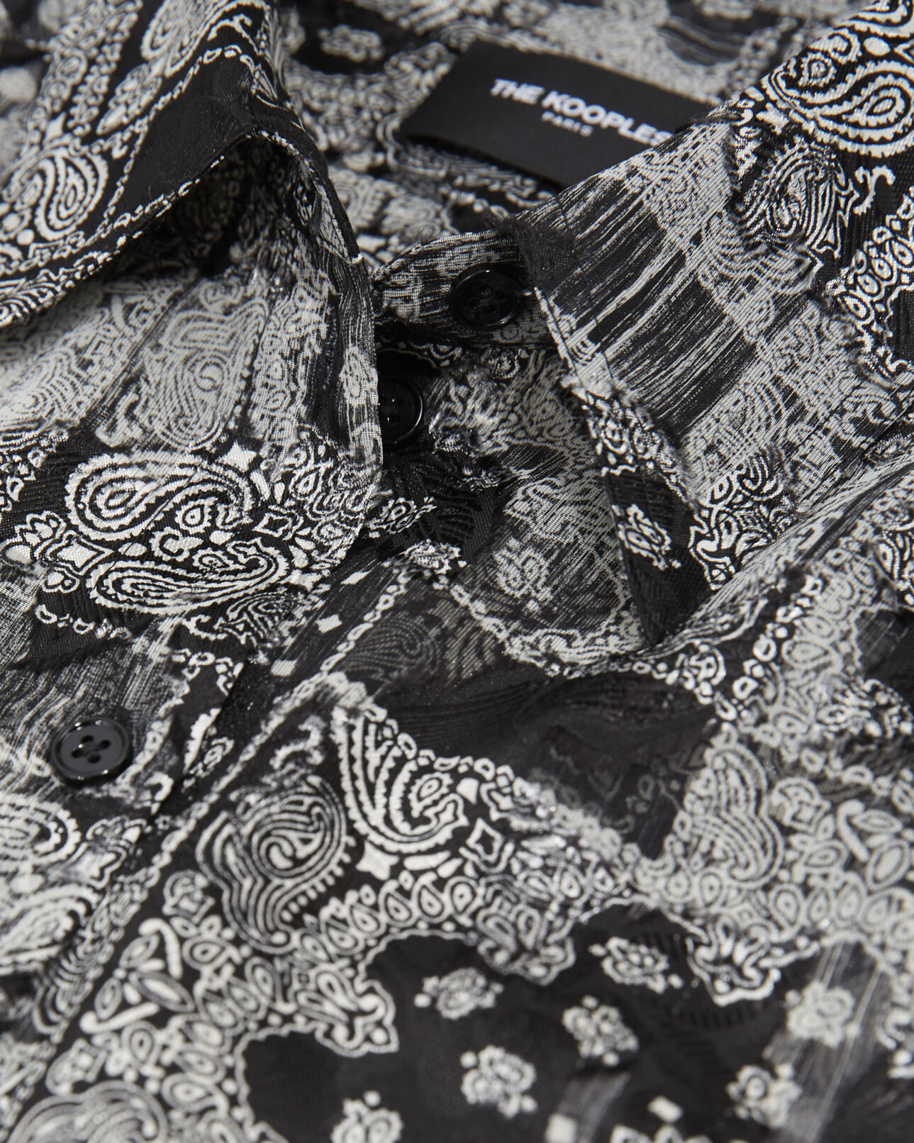 The Kooples DAMEN BLACK hemd bandana-print