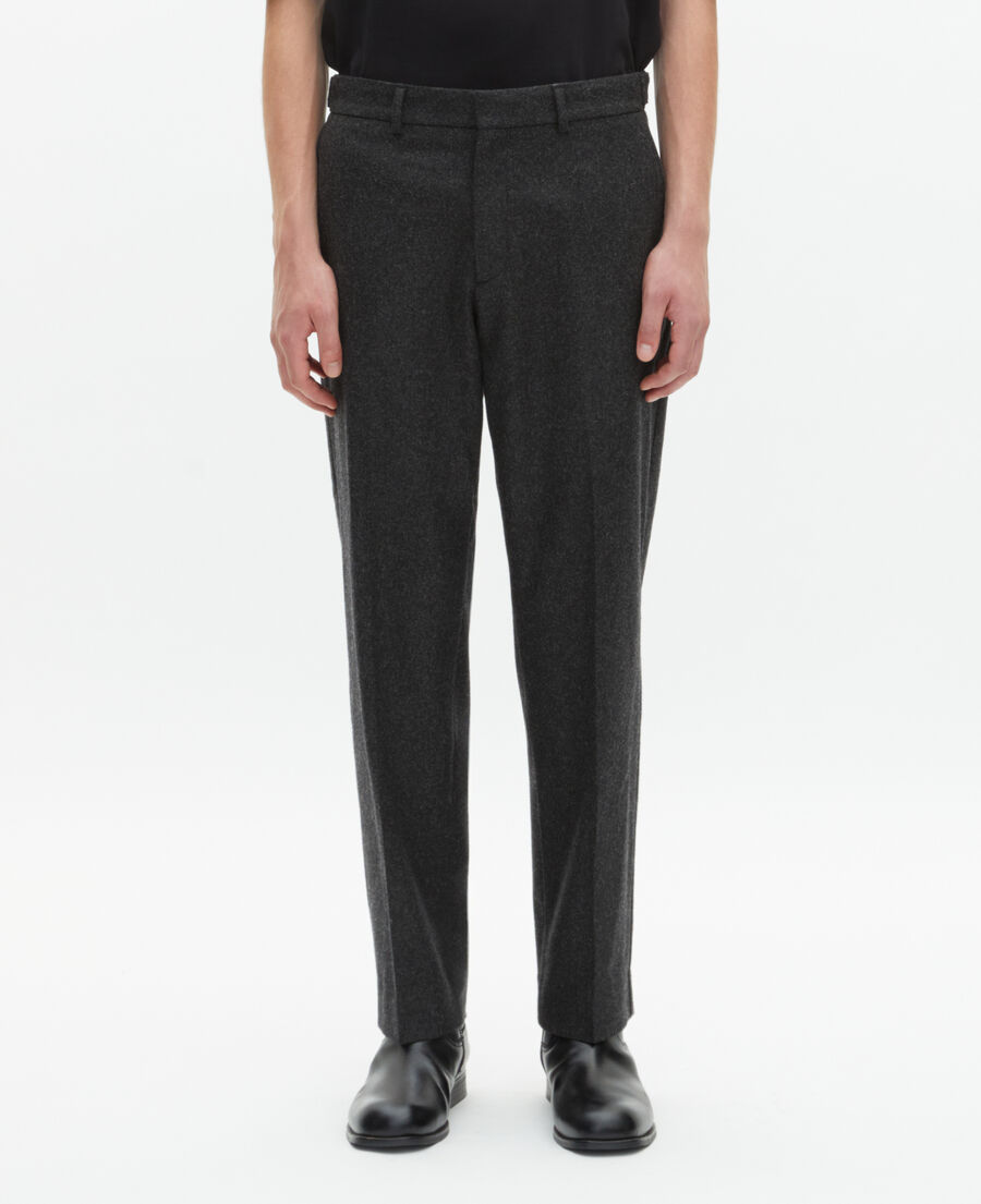 The Kooples HOMME MIDDLE GREY pantalon ajusté gris foncé